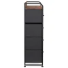 Kommode ALFONSO 83 x 89 cm schwarz/braun