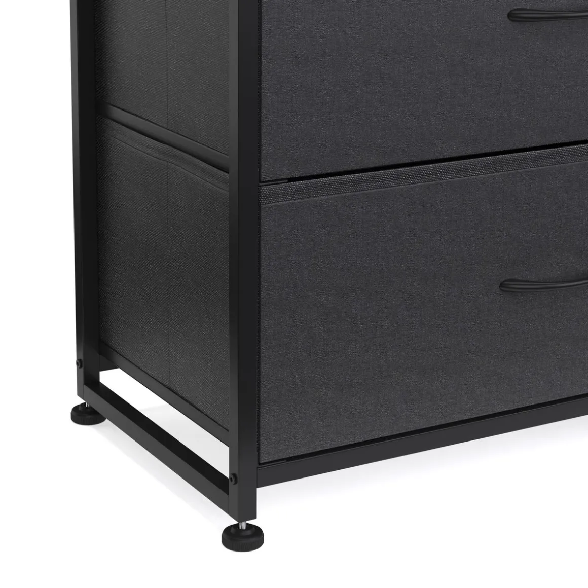 Kommode ALFONSO 83 x 89 cm schwarz/braun