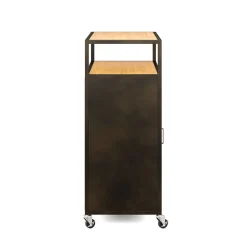 Kommode auf Rollen Industrial FORGE 85 x 98 cm schwarz/braun