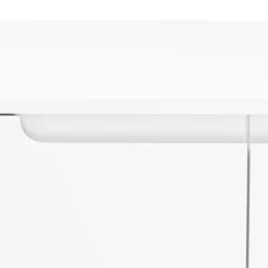 Kommode AVILA 2 Schubladen und 2 Türen 100 x 119 cm Hochglanz weiss