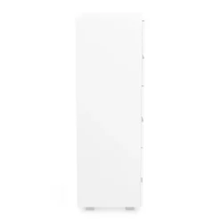 Kommode AVILA 6 Schubladen 65 x 119 cm Hochglanz weiss