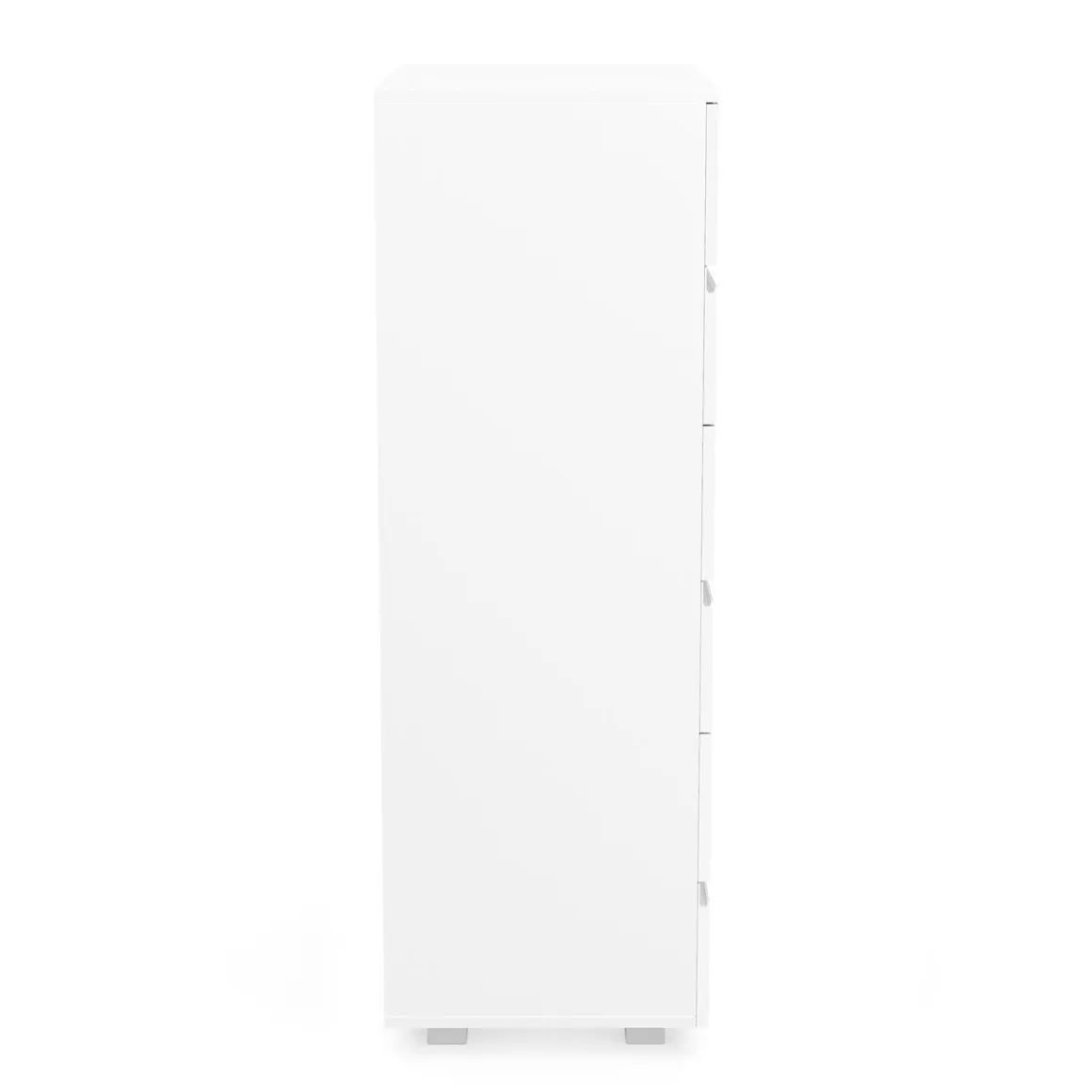 Kommode AVILA 6 Schubladen 65 x 119 cm Hochglanz weiss
