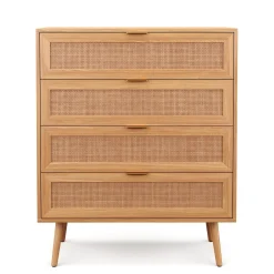 Kommode Holz ARNO 4 Schubladen 80 x 97 cm