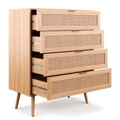 Kommode Holz ARNO 4 Schubladen 80 x 97 cm
