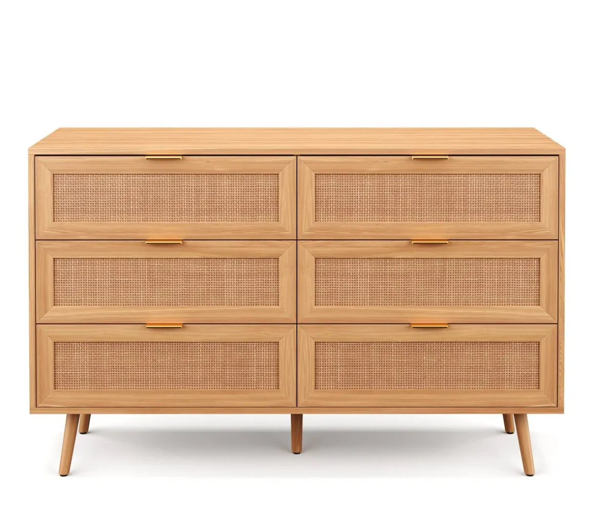 Kommode Holz ARNO 6 Schubladen 120 x 76 cm