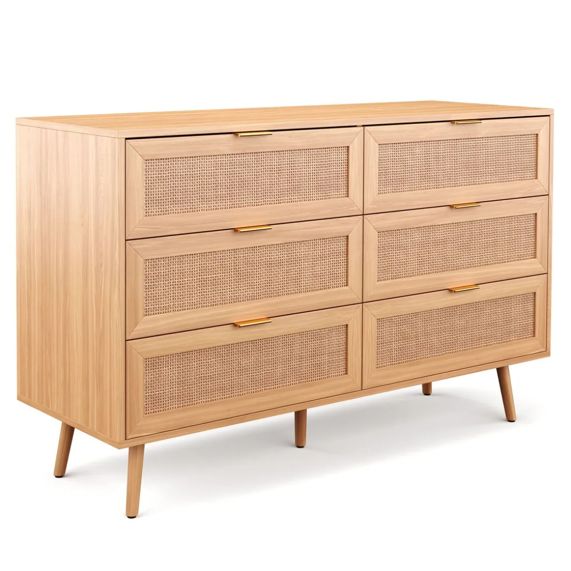 Kommode Holz ARNO 6 Schubladen 120 x 76 cm