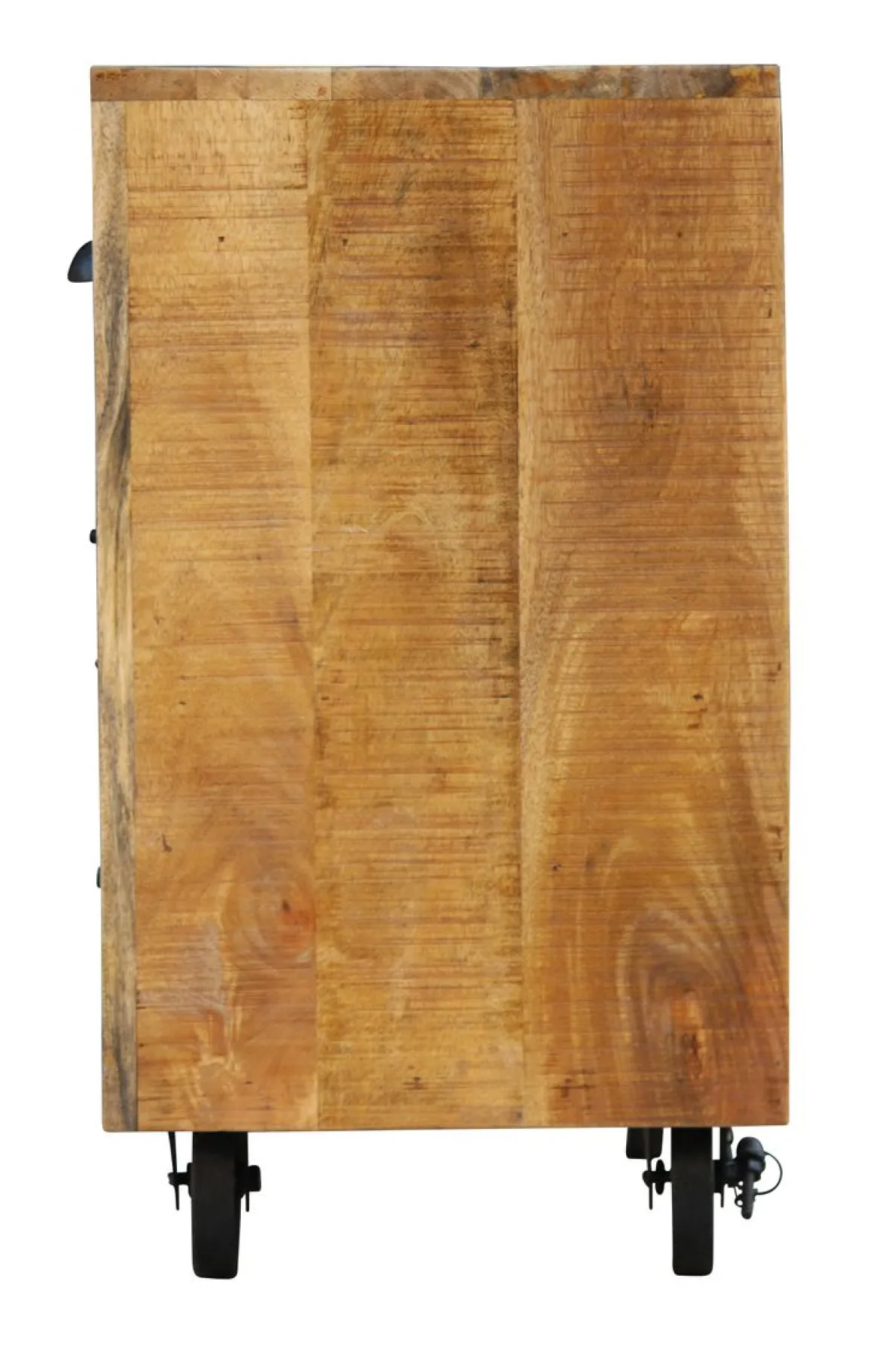 Kommode Holz Vintage FABRIZIO auf Rollen 70 x 75 cm