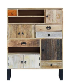 Kommode Holz Vintage REMI 100 x 130 cm