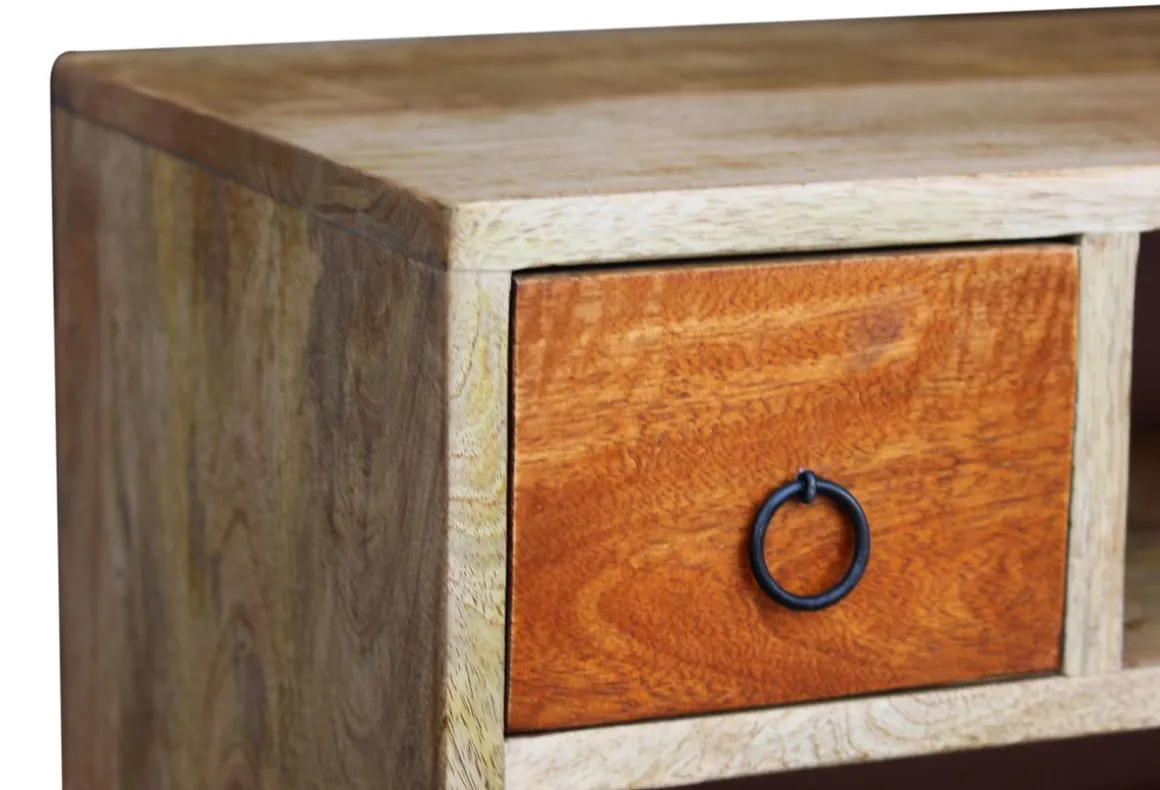 Kommode Holz Vintage REMI 100 x 130 cm