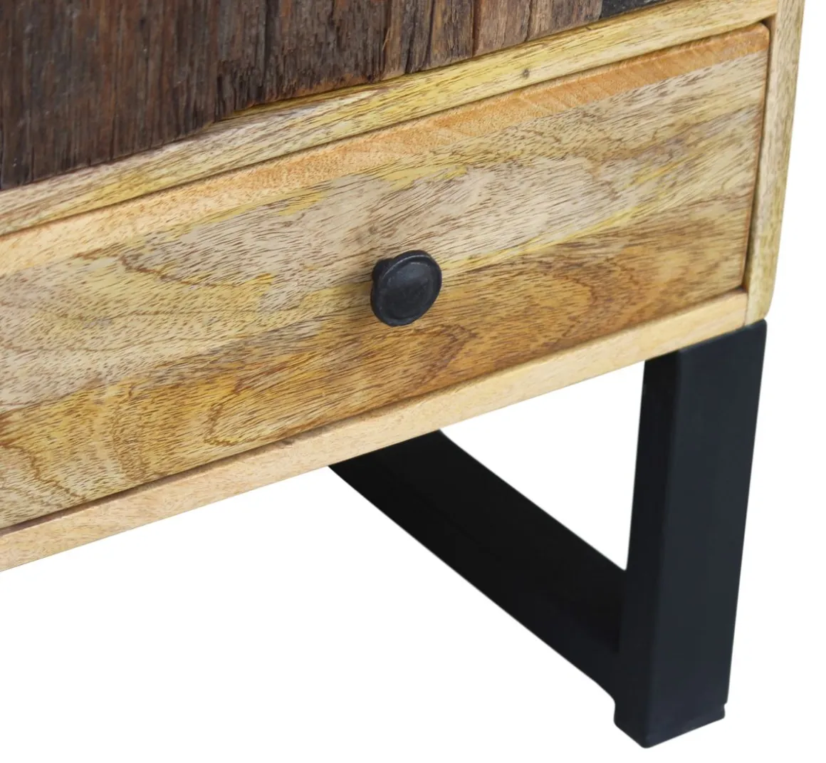 Kommode Holz Vintage REMI 100 x 130 cm