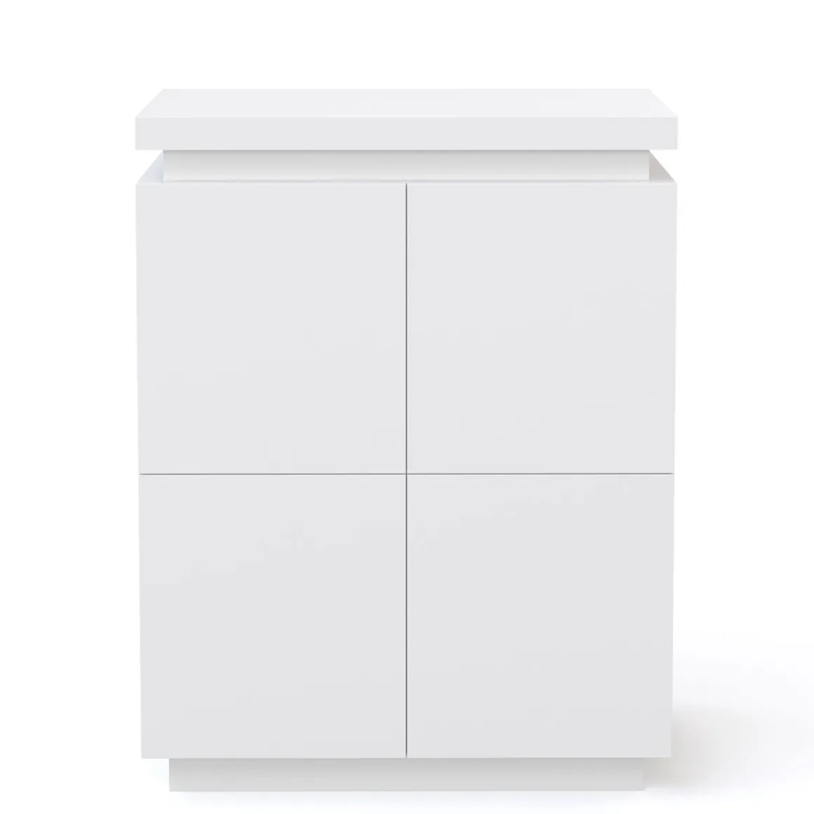 Kommode LED ENRICO 96 x 125 cm weiss