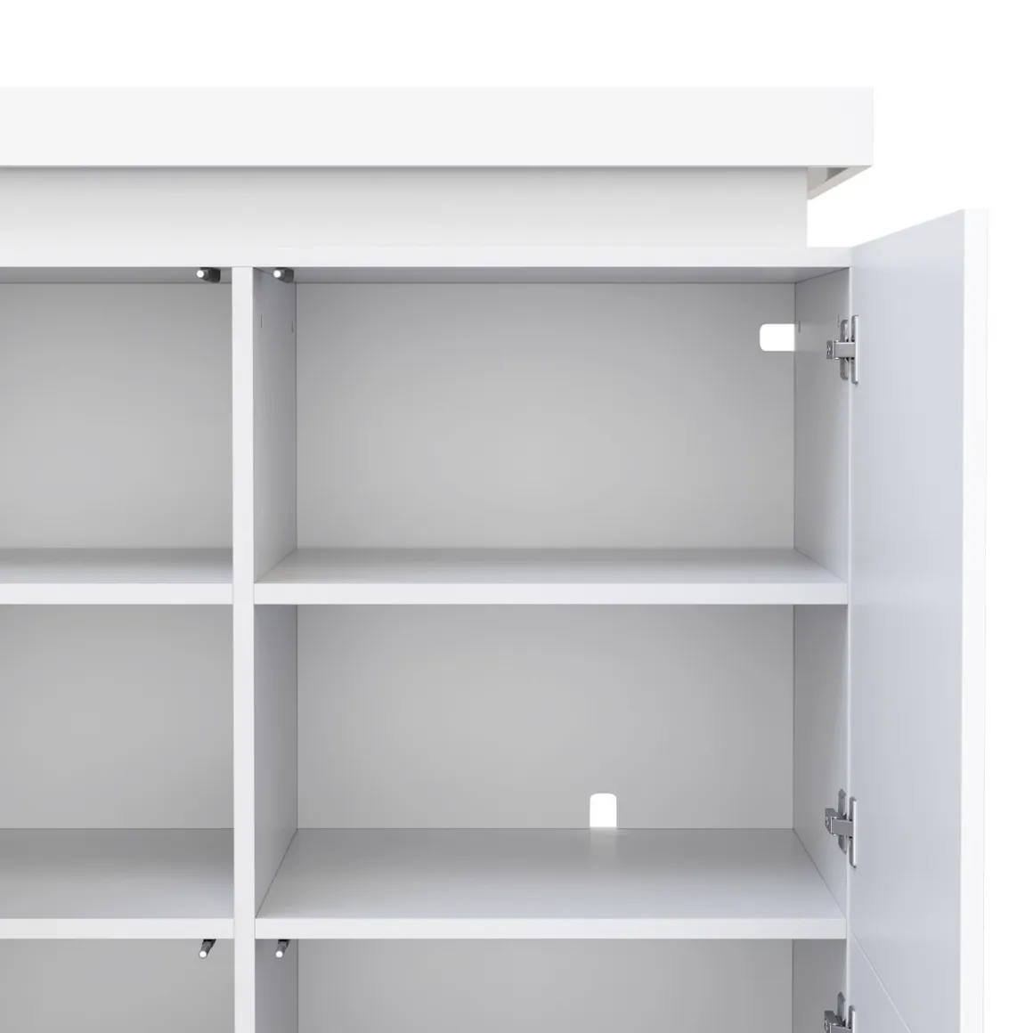 Kommode LED ENRICO 96 x 125 cm weiss