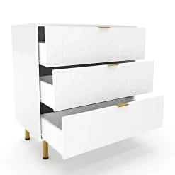 Kommode MARGO 80 x 85 cm weiss
