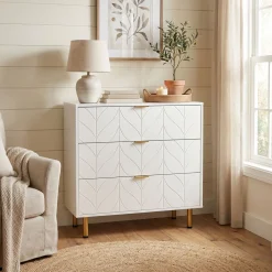 Kommode MARGO 80 x 85 cm weiss