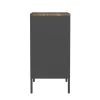 Kommode Metall AMET 80 x 80 cm schwarz
