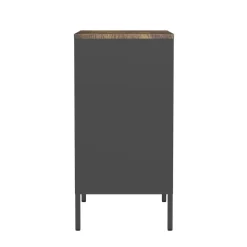 Kommode Metall AMET 80 x 80 cm schwarz