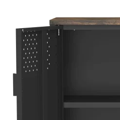 Kommode Metall AMET 80 x 80 cm schwarz