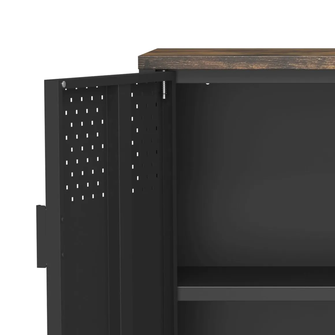 Kommode Metall AMET 80 x 80 cm schwarz