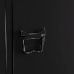 Kommode Metall ANTEY 2 Türen 2 Schubladen 67 x 107 cm schwarz