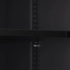 Kommode Metall ANTEY 2 Türen 2 Schubladen 67 x 107 cm schwarz