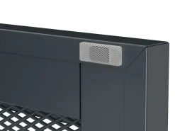 Kommode Metall BRANDO 80 x 101 cm anthrazit