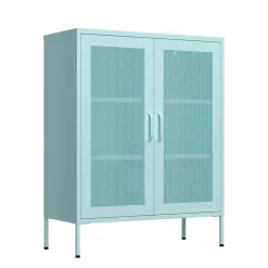 Kommode Metall BRANDO 80 x 101 cm mint