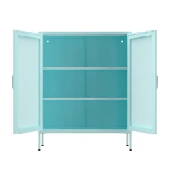 Kommode Metall BRANDO 80 x 101 cm mint