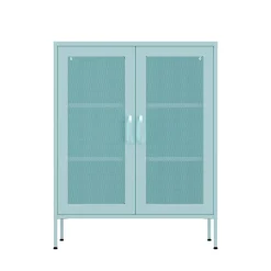 Kommode Metall BRANDO 80 x 101 cm mint