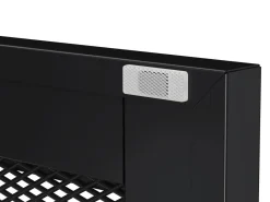 Kommode Metall BRANDO 80 x 101 cm schwarz