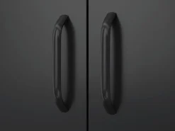 Kommode Metall BRANDO 80 x 101 cm schwarz