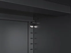 Kommode Metall BRANDO 80 x 101 cm schwarz