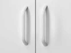 Kommode Metall BRANDO 80 x 101 cm weiss