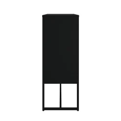 Kommode Metall GILSEY 80 x 105 cm schwarz