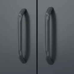 Kommode Metall KLAUS 2 Schubladen 2 Türen 80 x 101 cm anthrazit