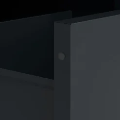 Kommode Metall KLAUS 3 Schubladen 42 x 101 cm anthrazit