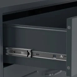 Kommode Metall KLAUS 3 Schubladen 42 x 101 cm anthrazit
