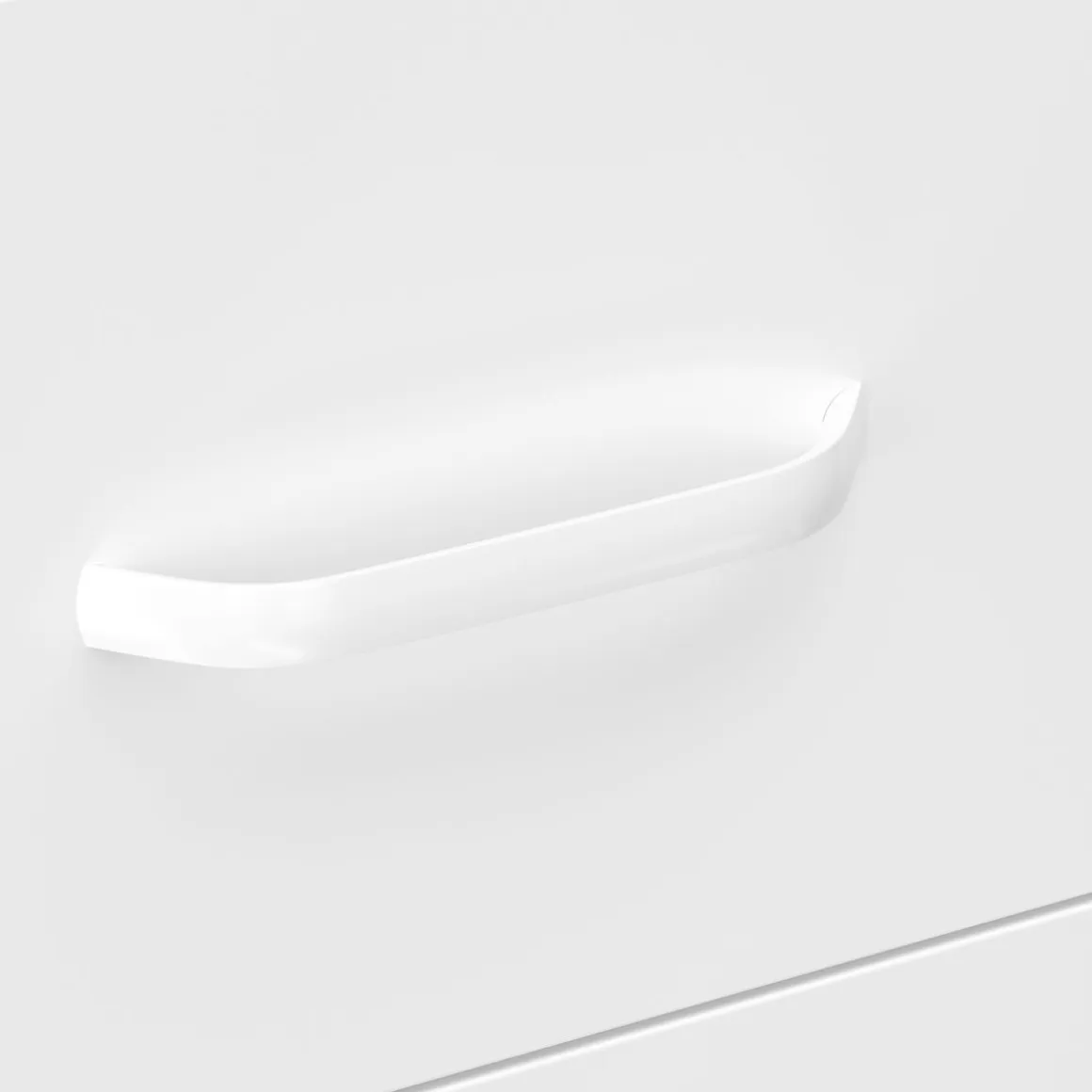 Kommode Metall KLAUS 3 Schubladen 42 x 101 cm weiss