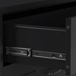 Kommode Metall KLAUS 3 Schubladen 42 x 101 cm schwarz