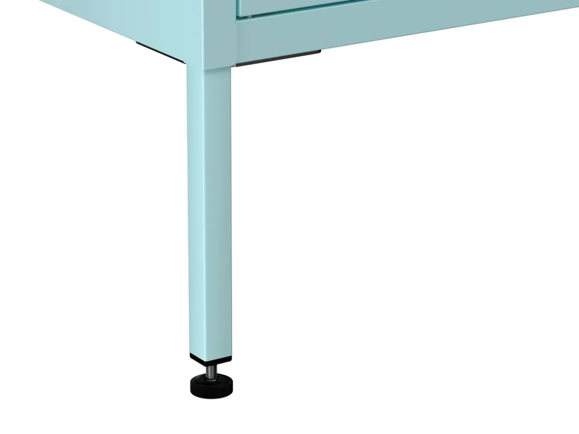 Kommode Metall KLAUS 4 Schubladen 80 x 101 cm mint