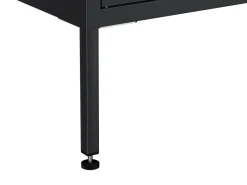 Kommode Metall KLAUS 4 Schubladen 80 x 101 cm schwarz