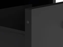 Kommode Metall KLAUS 4 Schubladen 80 x 101 cm schwarz
