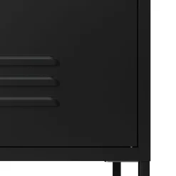 Kommode Metall KLAUS 6 Schubladen 80 x 101 cm schwarz