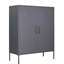 Kommode Metall KLAUS 80 x 101 cm anthrazit