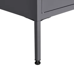 Kommode Metall KLAUS 80 x 101 cm anthrazit