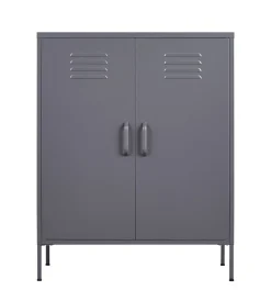 Kommode Metall KLAUS 80 x 101 cm anthrazit
