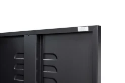 Kommode Metall KLAUS 80 x 101 cm schwarz