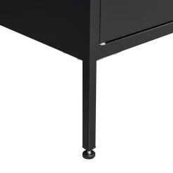 Kommode Metall KLAUS 80 x 101 cm schwarz