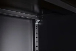 Kommode Metall KLAUS 80 x 101 cm schwarz
