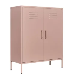 Kommode Metall KLAUS 80 x 101 cm taupe