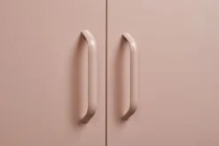 Kommode Metall KLAUS 80 x 101 cm taupe